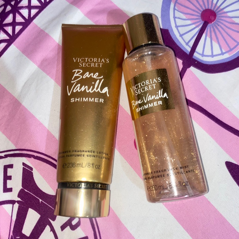 PRELOVED Pafum dan handbody victoria secret bare vanilla original 100%