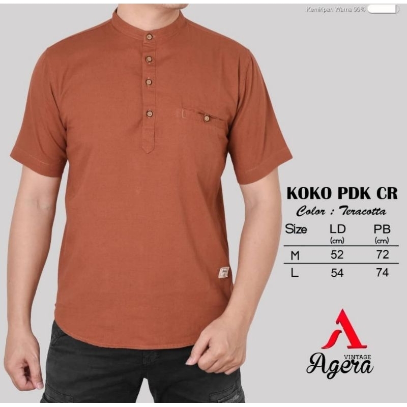 Kemeja Koko Kurta Pria Dewasa Kemeja Muslim Dewasa Agera