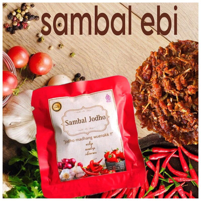 

SAMBAL REBON EBI sambel jodho sachet