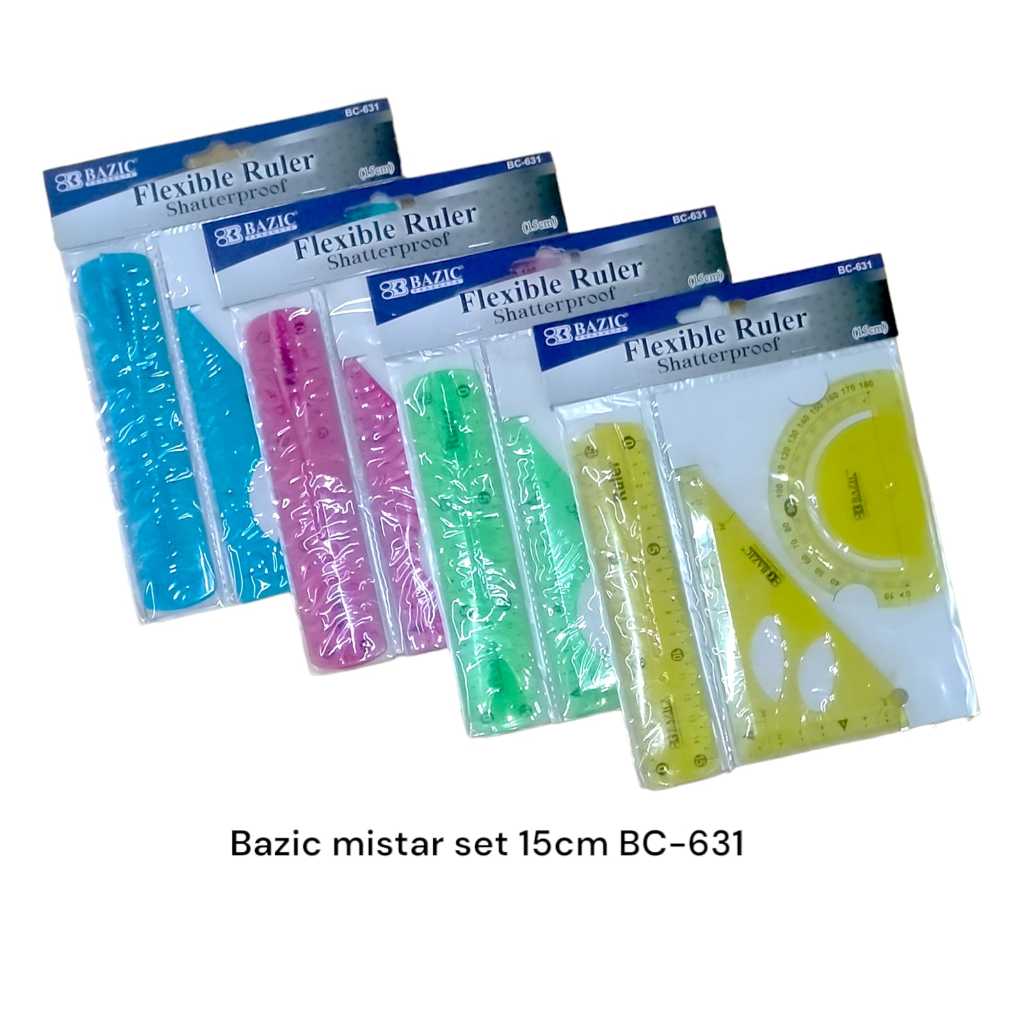 

Penggaris Mistar Set Lentur Fleksibel 15 cm Flexible Ruler Anti Patah