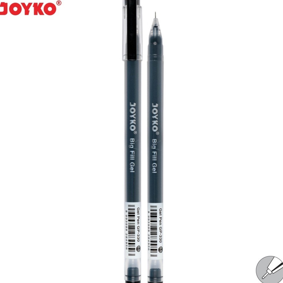 

Ready Stock [D] Gel Pen Pulpen Pena Joyko GP-330 Big Fill Gel 0.5 mm (12 Pcs)