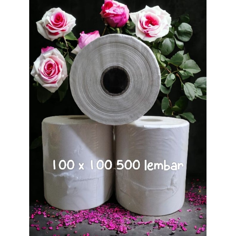 

12.12 SALE thermal 100*100 isi 500 lembar // 100 x 150 250 lembar (belakang kertas) !