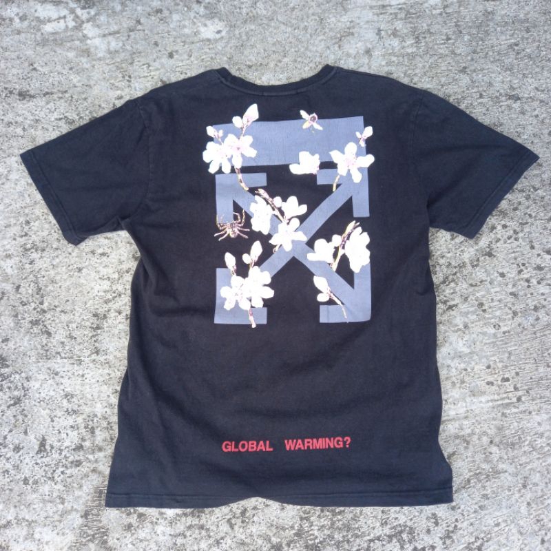 kaos / tshirt off-white arrows sakura second