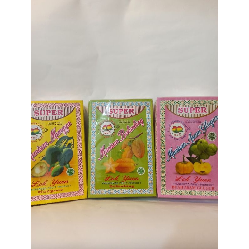

(SUPER)LOK YUAN Manisan Lok yuan ada 3rasa Kemasan Box