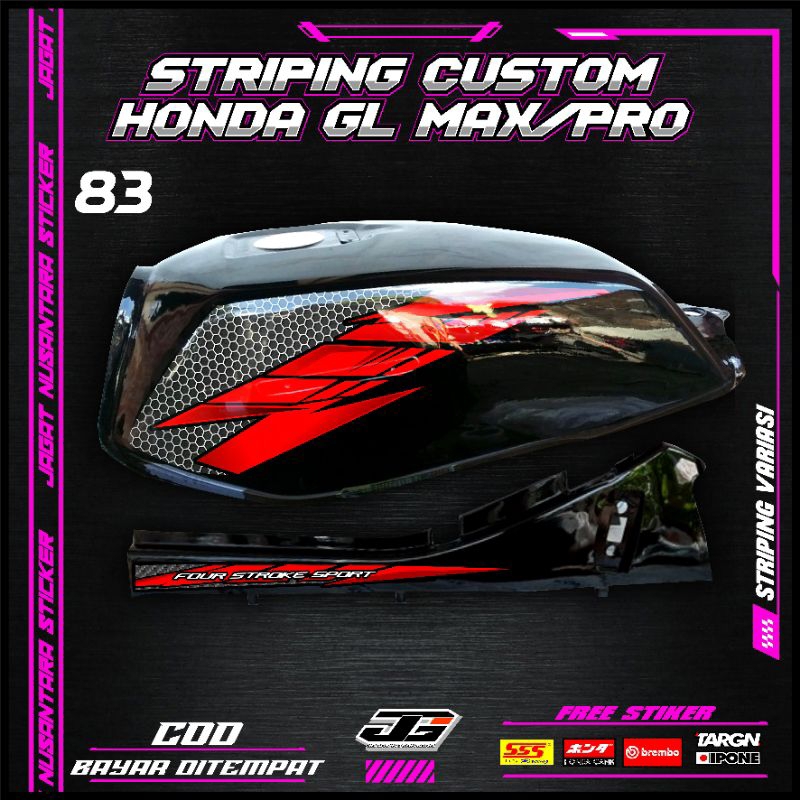 Gl Max Gl pro, Striping Custom gl, Promo Striping, Striping gl, Stiker herek, Stiker racing