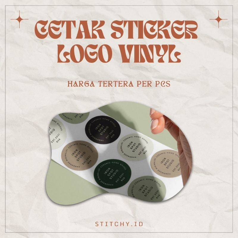 

[ STIKER LOGO BAHAN VINYL UKURAN 8-15cm✨ ]