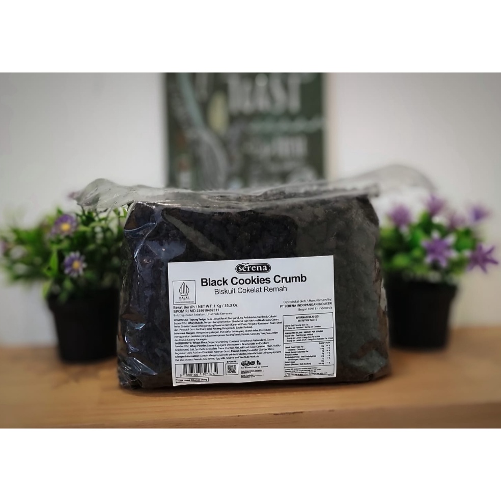 

Kode QIR849 SERENA BLACK BISCUIT CRUMB / BISCUIT CRUMB KEMASAN 1 KG KARTONAN