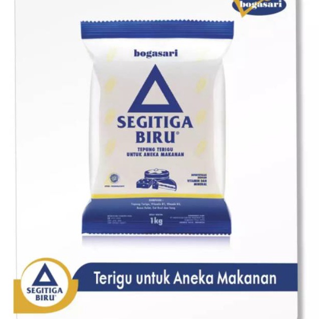 

TEPUNG TERIGU SEGITIGA BIRU ECOPACK 1KG (TEPUNG TERIGU PROTEIN SEDANG) 40