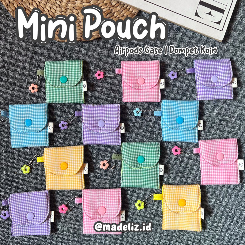 MINI POUCH AIRPODS POUCH TRAVEL POUCH SANITARY POUCH KOIN DOMPET KOIN