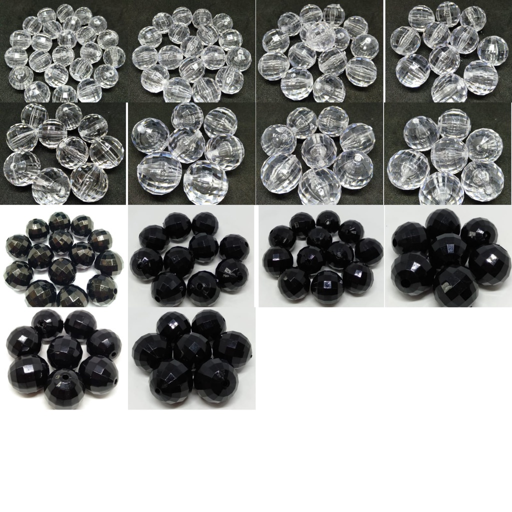 Terbaru 12.12 Manik Bening / Mote Bening / Manik Akrilik Bola Dunia / Mote Akrilik Bola Dunia / Mani