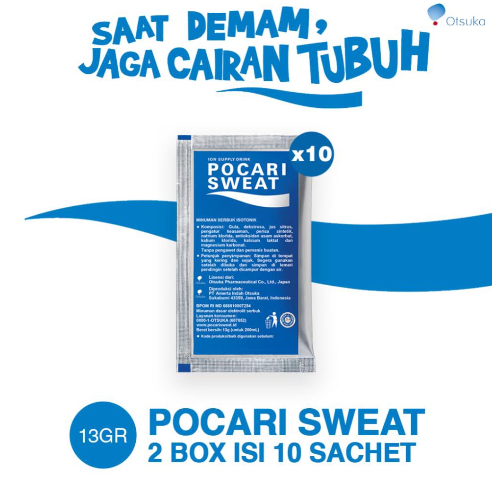 

POCARI SWEAT SACHET 13gr - 5 Sachets x2 61