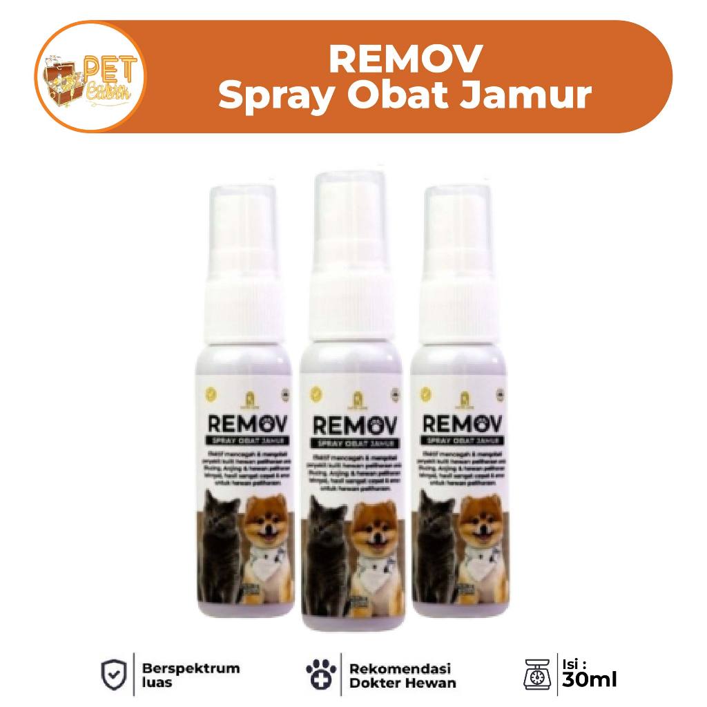 REMOV- SPRAY OBAT JAMUR ANJING KUCING