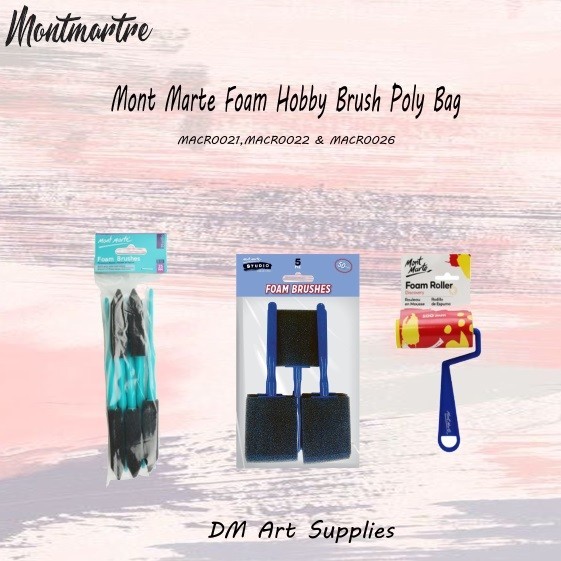 

Mont Marte Foam Hobby Brush Poly Bag