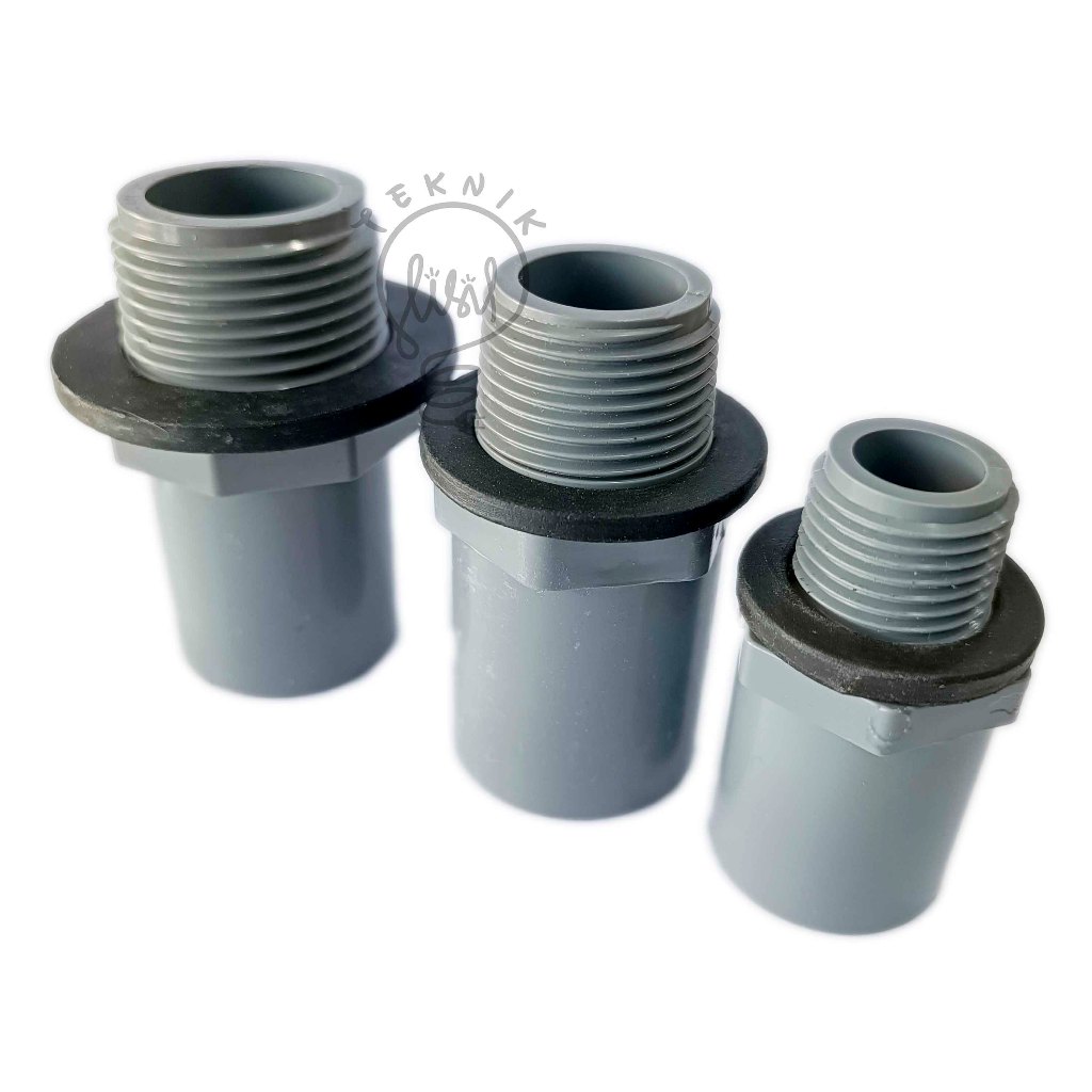KARET FLAT O RING SEAL ORING ANTI BOCOR DRAT LUAR PIPA AIR PVC 1/2 3/4 1 INCH