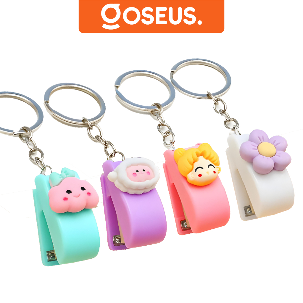 Gantungan Steples Mini Karakter Lucu Stapler Souvenir Hekter ATK010