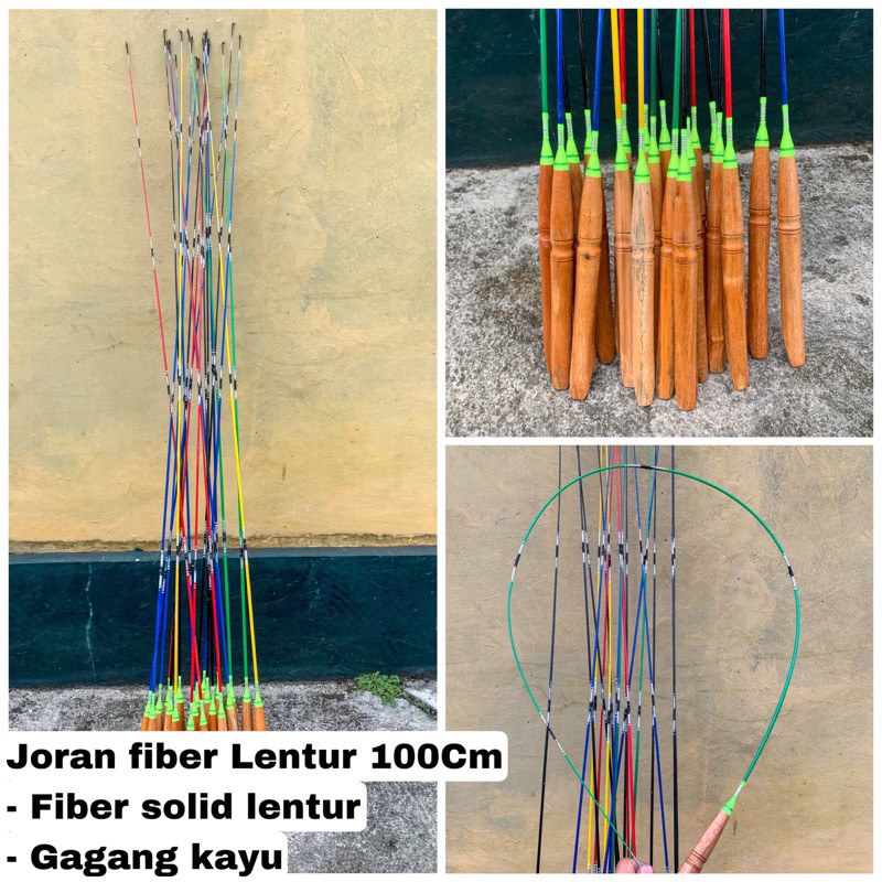 Joran fiber lentur 100cm-150cm