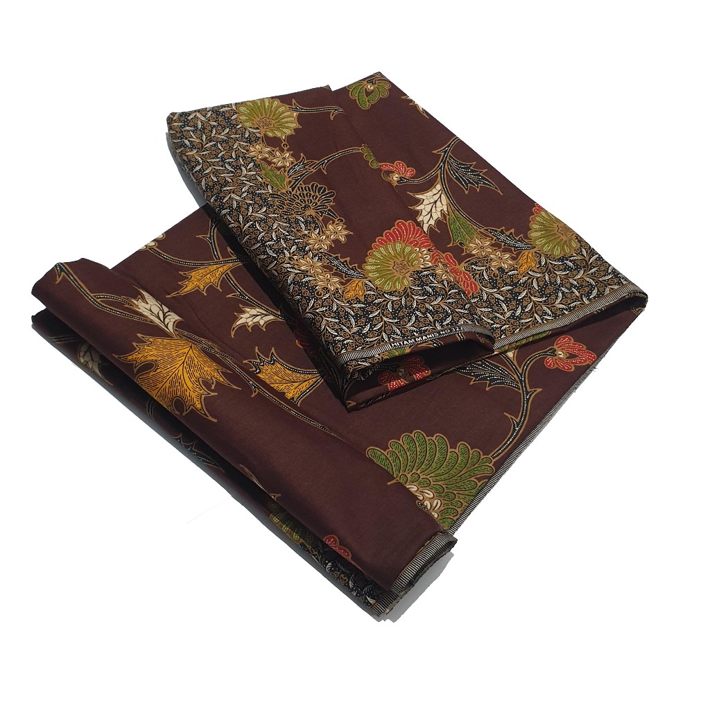 Kain H Santoso Hitam Manis 322 / Kain Bahan Batik Unggul Jaya / Batik Kekinian / Jarik Modern