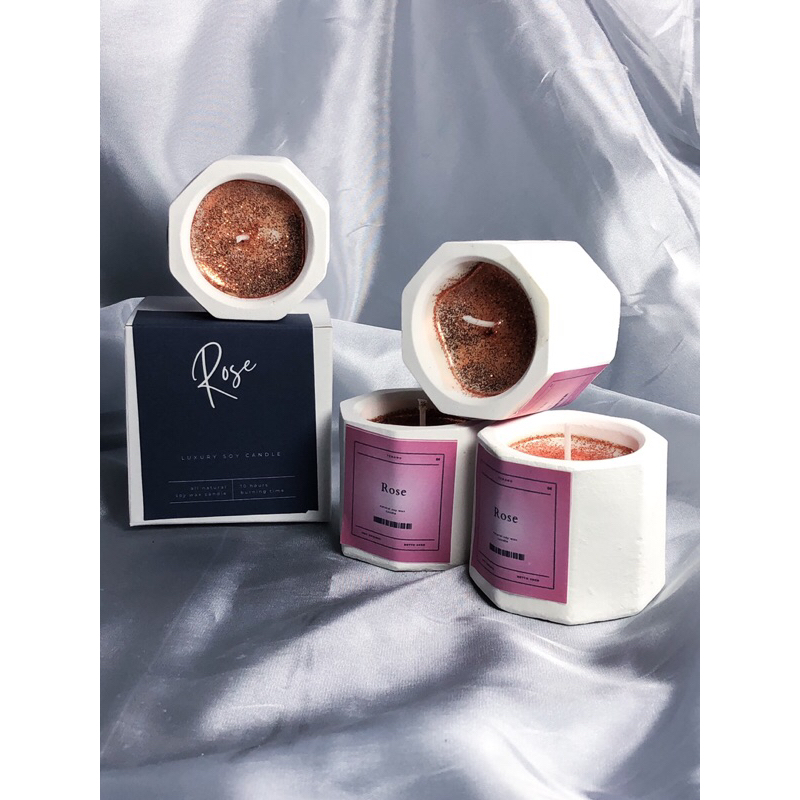 Lilin aromaterapi wangi bunga penyemangat aktivitas