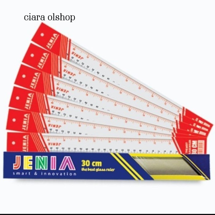 

Penggaris Plastik JENIA 30cm/Mistar Plastik JENIA 30cm/Ruler JENIA ( 1 pcs)