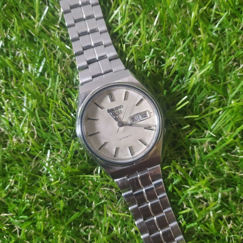 jam tangan pria kuno Seiko 5 automatic 6309-8820