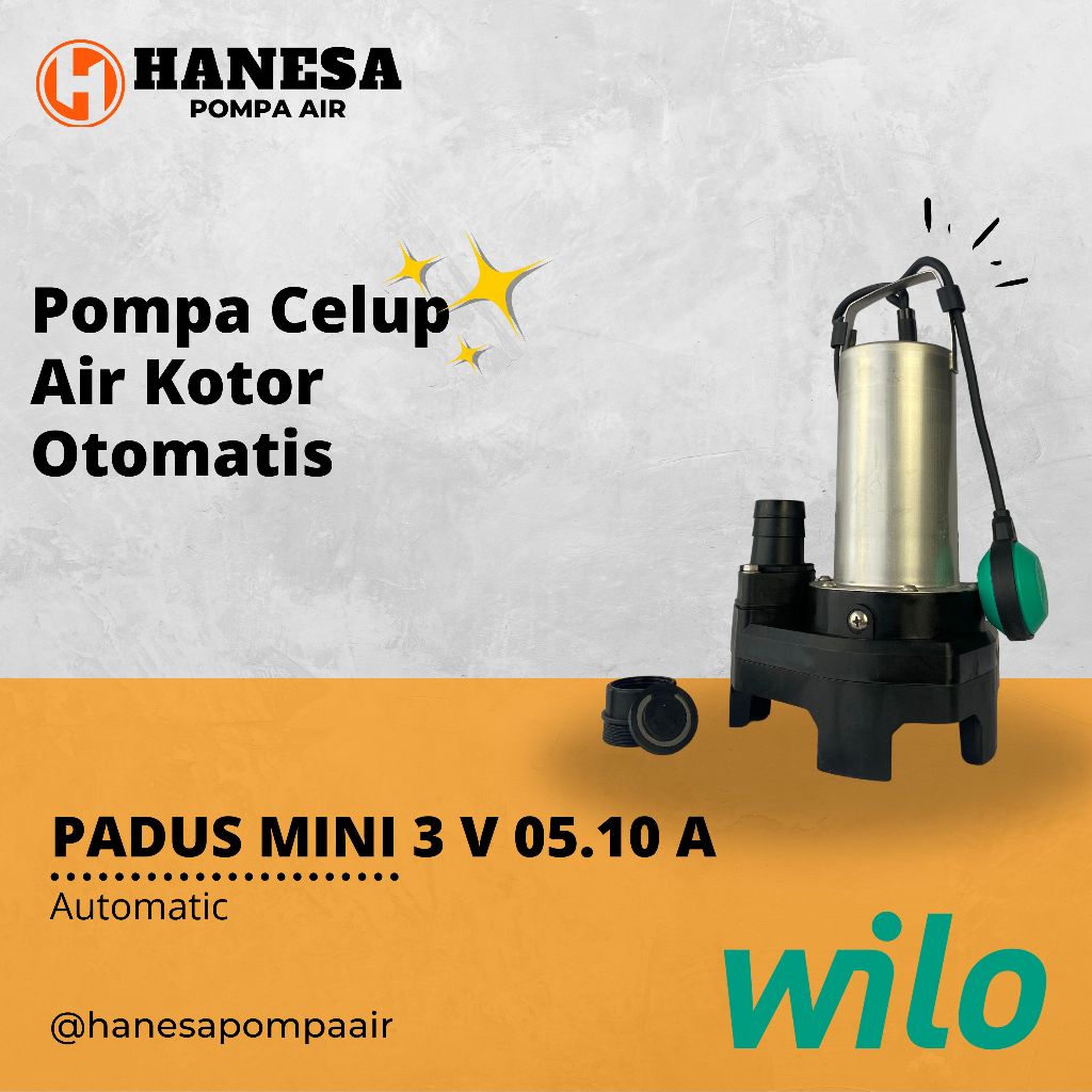 WILO PADUS MINI 3 V 05.10 A Pompa Celup Air Kotor