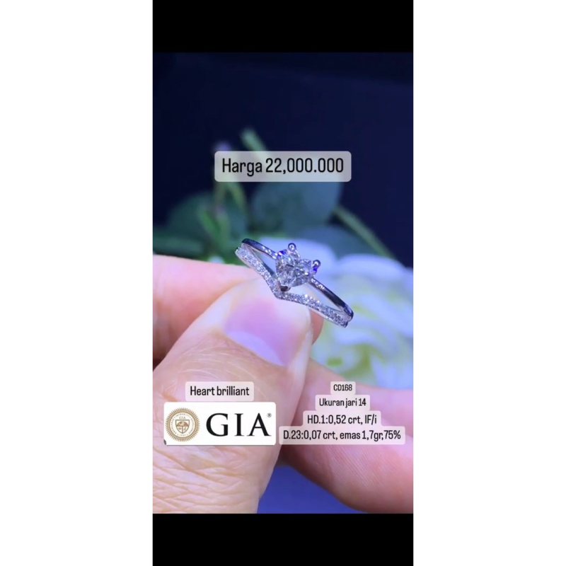 cincin emas berlian eropa GIA 75% 01