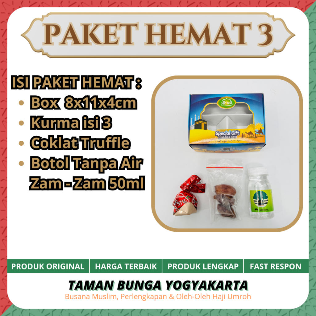 

PAKET OLEH OLEH HAJI & UMROH/BOX GIFT/HAMPERS HAJI & UMROH/PAKET HEMAT 3