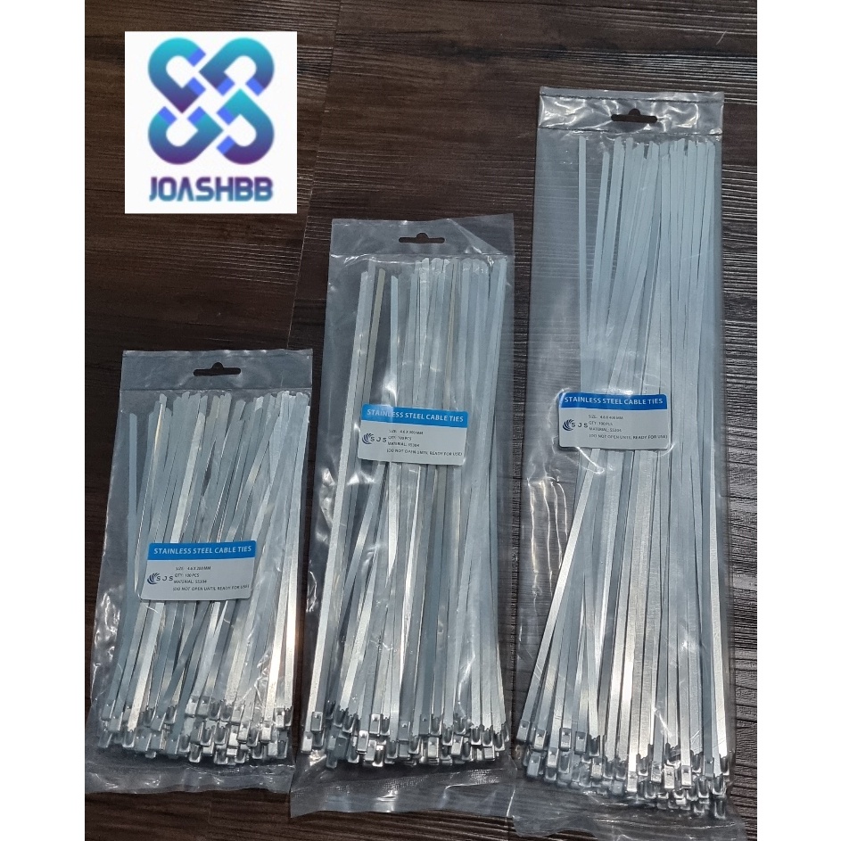 

Dapatkan Kabel Ties Stainless 4.6x200-300-400 isi 100bh #304 / Cable Tie Stainless Steel 304