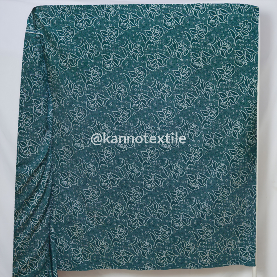 KAIN BATIK SERAGAM PKK BAHAN BABY TOUCH WARNA HIJAU TOSCA