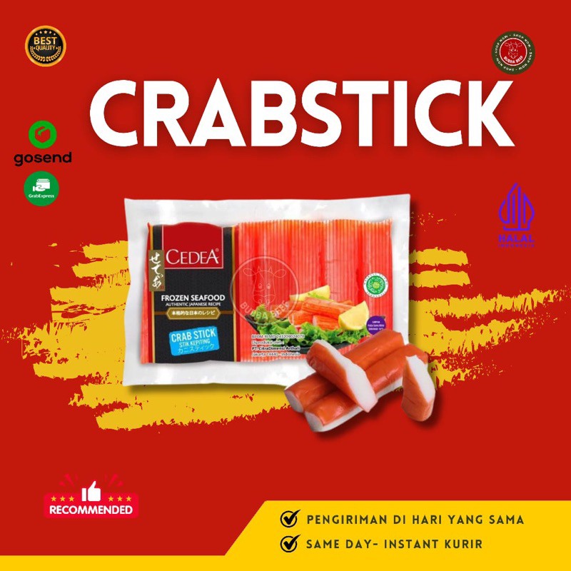 

Cedea Crab Stick 250gr | Stik Kepiting Cedea | Ikan Olahan Cedea Rasa Kepiting | Crab Stick Cedea Frozen Food | Crab Stick Bakso Steamboat | Makanan Beku Olahan Cedea