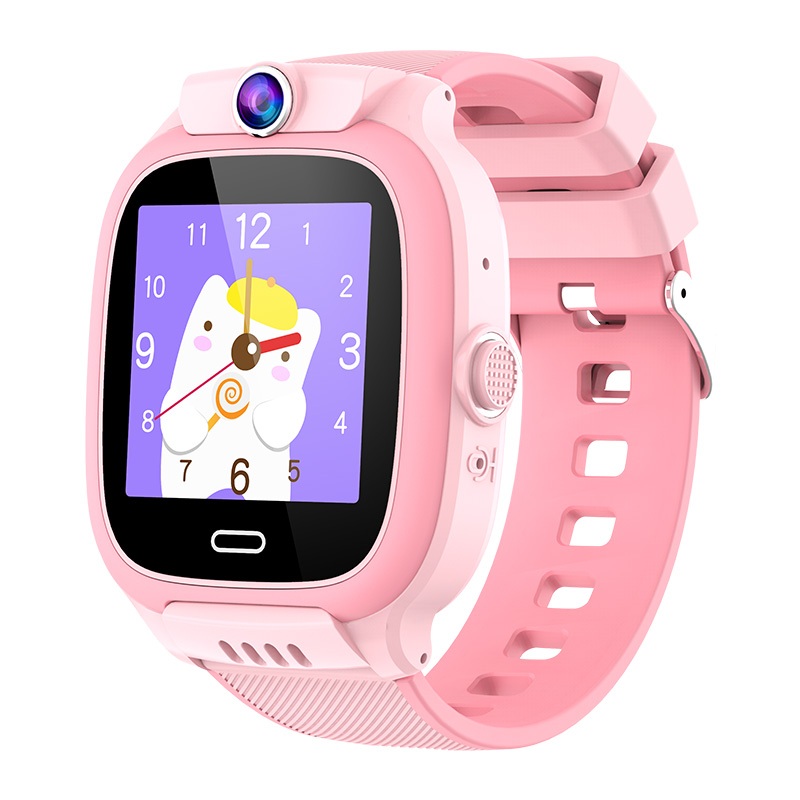 Imo Anti Air IP67 Jam tangan anak telepon - anak Gps Digital Smartwatch anak Waterproof Kids Smart Watch-Pink-Tahan Air-4G