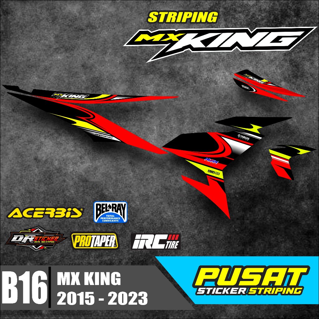 Stiker Striping Variasi MX KING - Lis Striping Motor MX KING