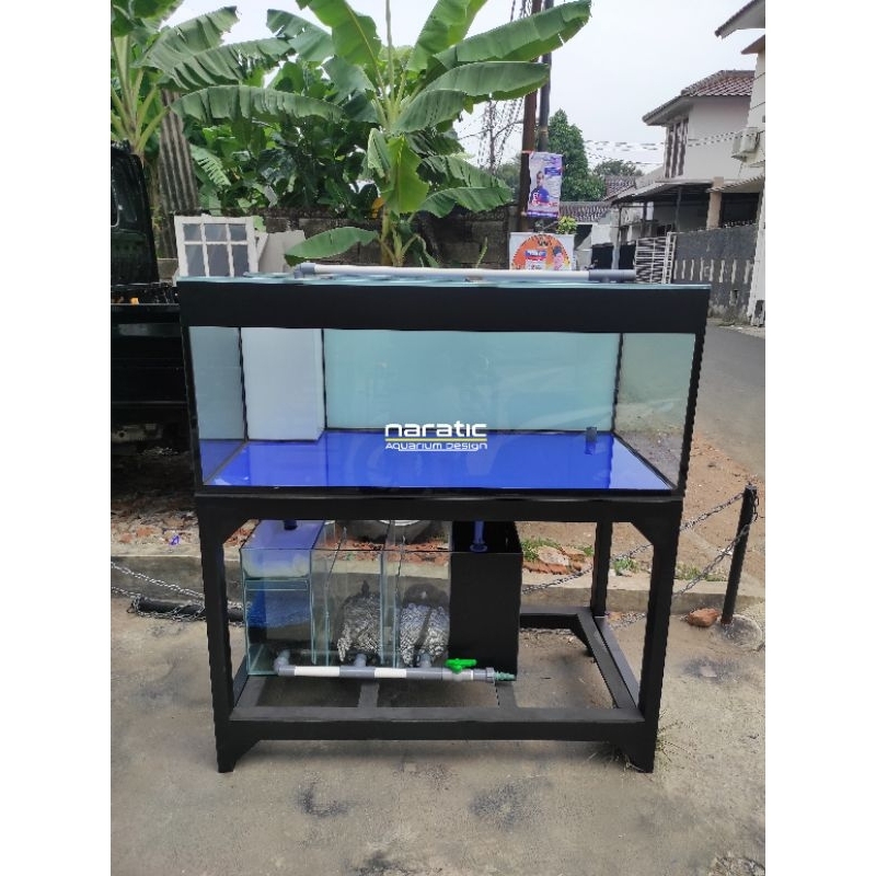 Aquarium fullset 120x60x50 10mm set sump filter