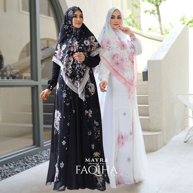 Gamis Faqiha Set Syari Original By Mayra (READY SIAP KIRIM)