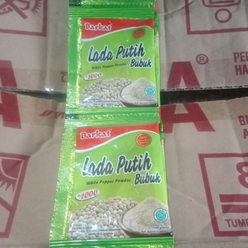 

Lada putih bubuk rentengan