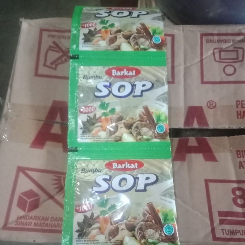 

Barkat bumbu soap sahet rentengan