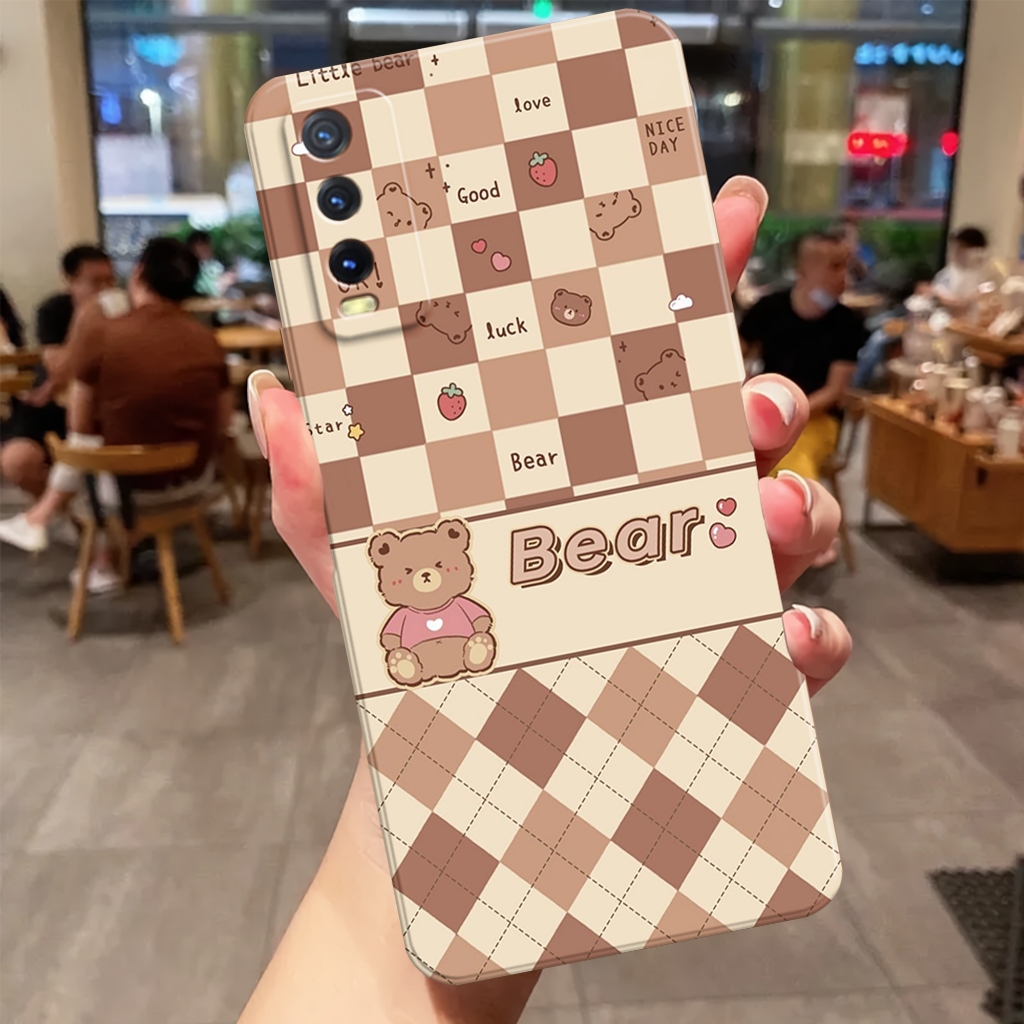 CASE VIVO Y12S/Y20/Y20S - SOFTCASE PRO CAMERA VIVO Y20/Y20S/Y12A/Y20A/Y20i/Y12S - FULL MOTIF - BEAR 