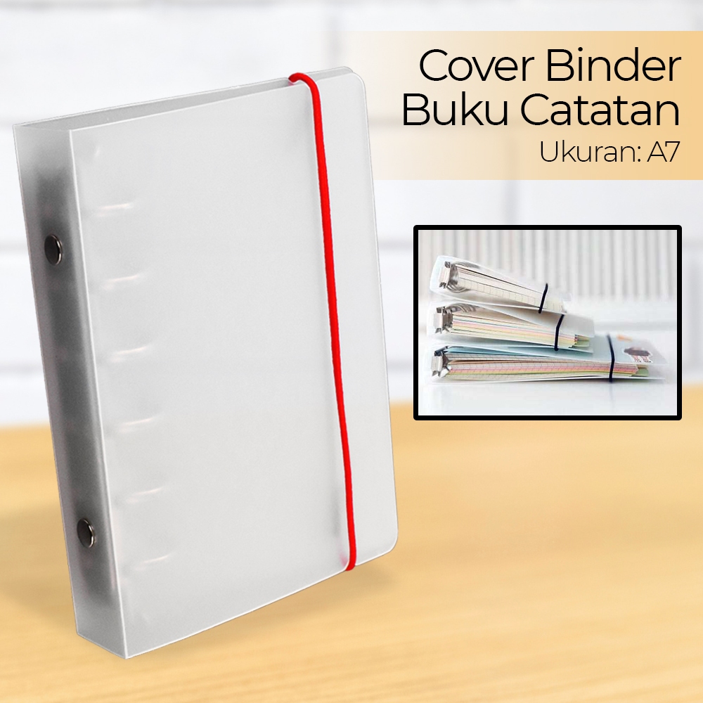 

Cover Binder Buku Catatan Jurnal Harian Notebook Spiral A7 - ZB041 - Matte Transparant