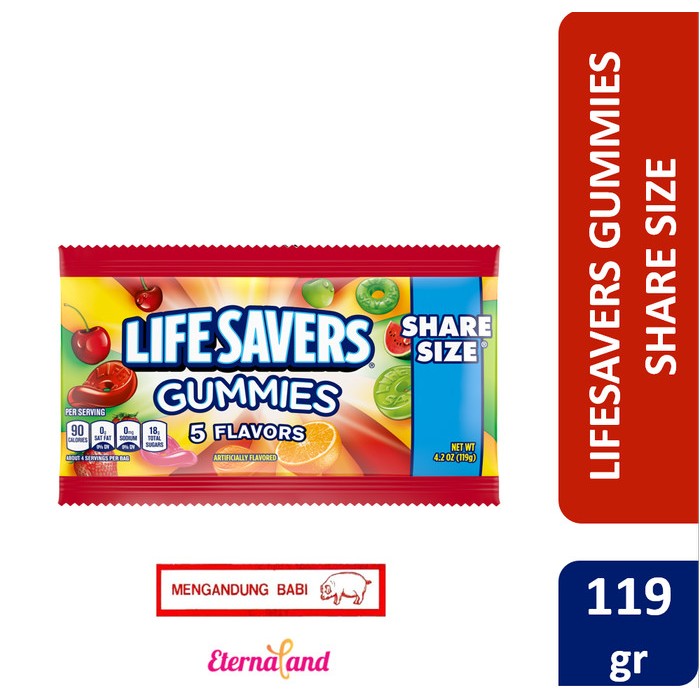 

LifeSavers Gummies Candy - permen kenyal impo usa (NON HALAL)