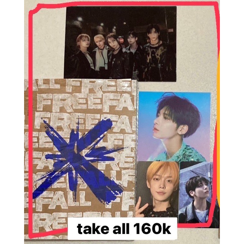 TXT ALBUM FREEFALL UNSEALED FULLSET GRAVITY VER TAEHYUN HUENINGKAI PC YEONJUN BEOMGYU WEV VER POB HO