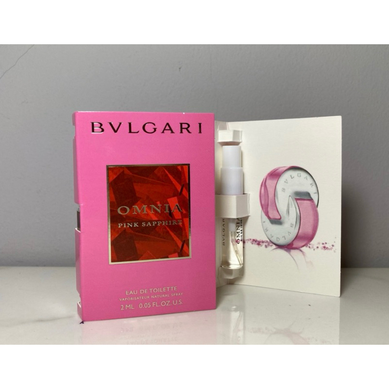 Mini Sample Bvlgari Omnia Pink Sapphire Eau de Toilette Vaporisateur Natural Spray Made in Italy