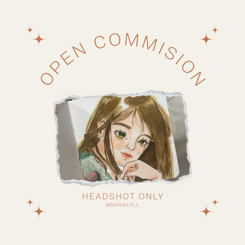 Gambar Ilustrasi | Headshot commission (Kertas Zentangle) | Mmiraeyll