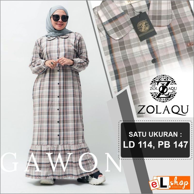 GAMIS ZOLAQU ORI TERBARU 2023 ORIGINAL 100% MAXI TREND FASHION BUSANA MUSLIM TERLARIS TERMURAH TREND