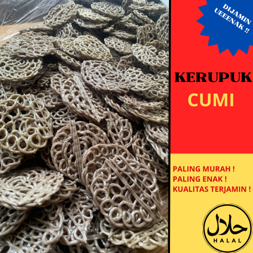 

500gram - Kerupuk Jebles Cumi Mentah Rasa Ikan Cumi Asli