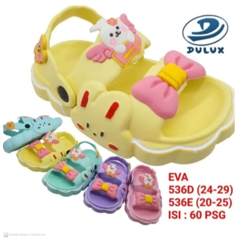 Sandal Anak Perempuan Lucu / Sandal Selop Anak Perempuan motif Kekinian