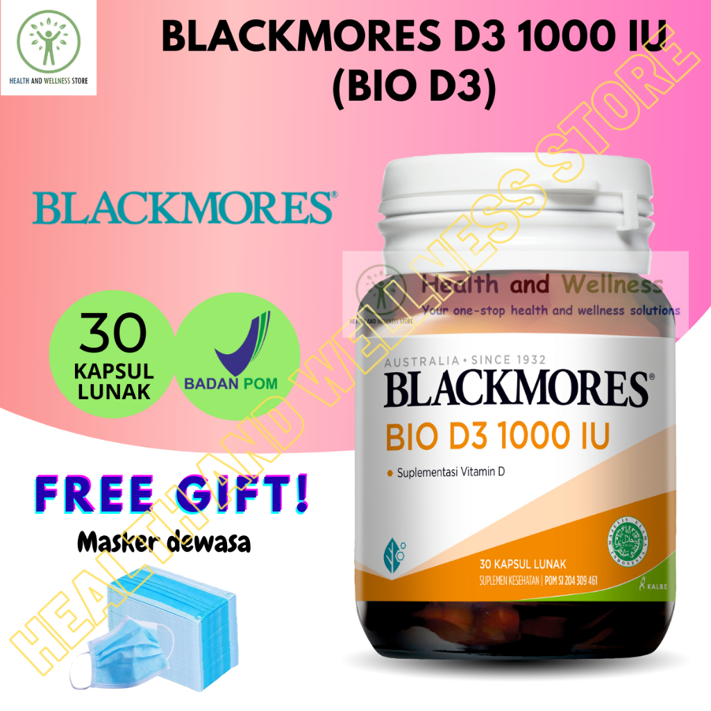 BLACKMORES BIO D3 1000 IU 30 TABLET VITAMIN D3 1000 IU D3 BLACKMORES