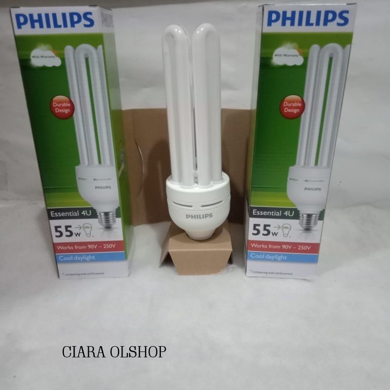 Lampu Philips Esential 55 Watt cahaya terang