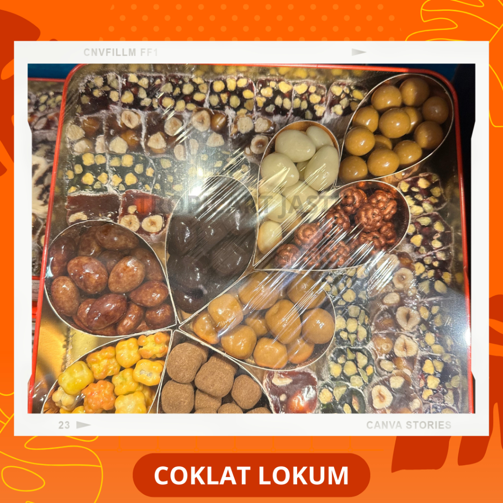 Turkish delight lokum dan coklat kerikil hafiz mustafa