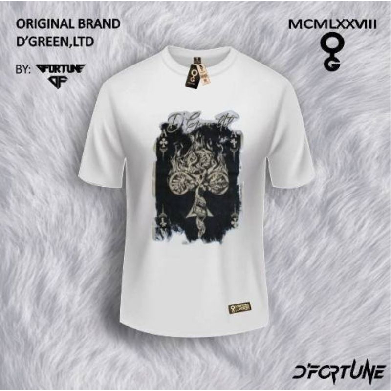Kaos Original D'GREEN,LTD Warna Putih