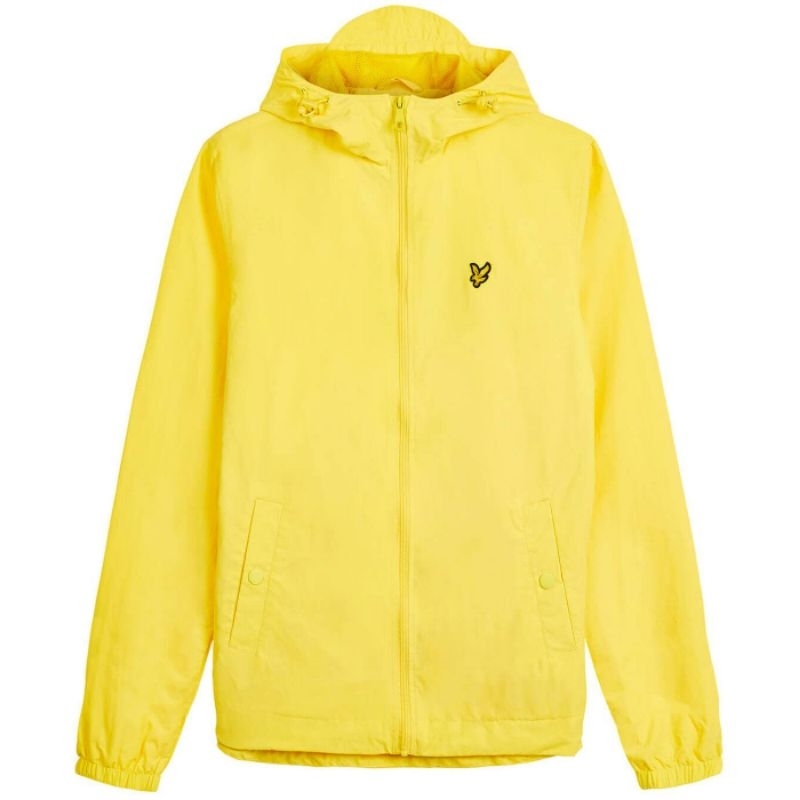 Lyle and Scott Zip Through Hooded Jacket Yellow Original